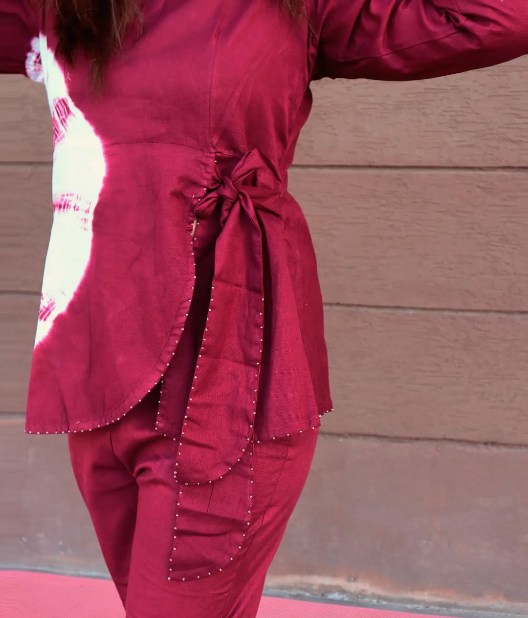 SHIBORI MAROON CO-ORD SET