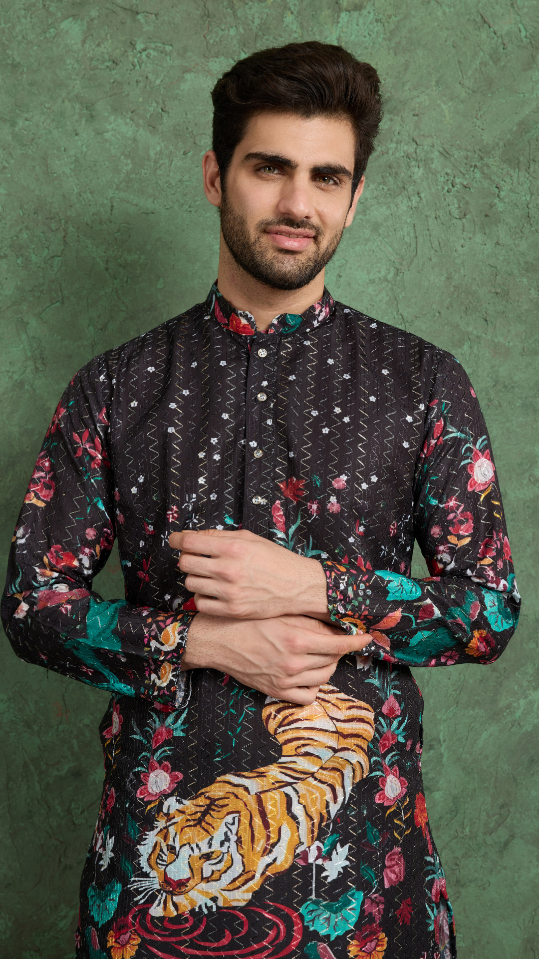 Classy Black Comfortable Kurta Clothes for Men