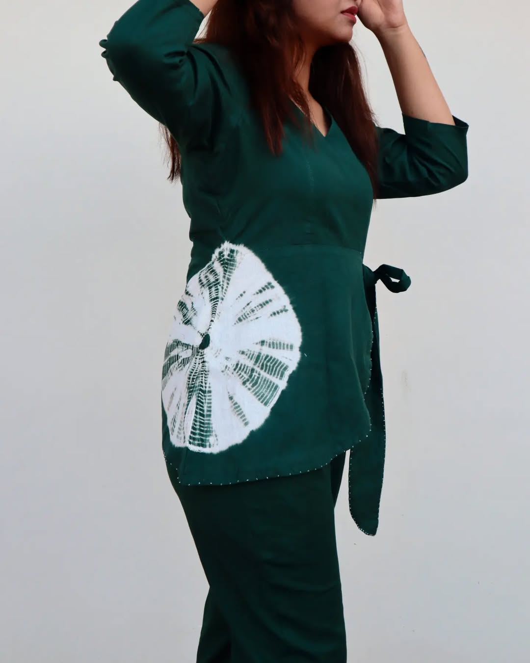 SHIBORI GREEN CO-ORD SET