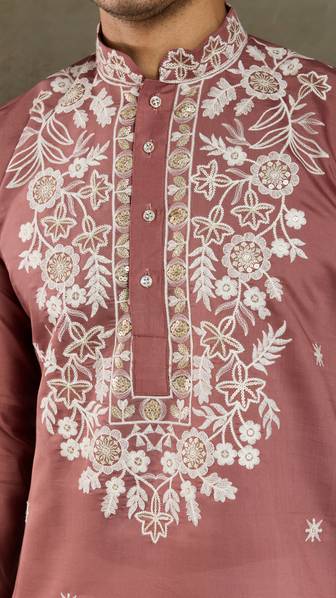 Cultural Wear Pastel Chocolate Kurta for Men