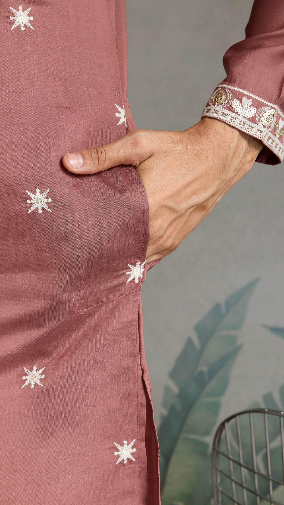Cultural Wear Pastel Chocolate Kurta for Men