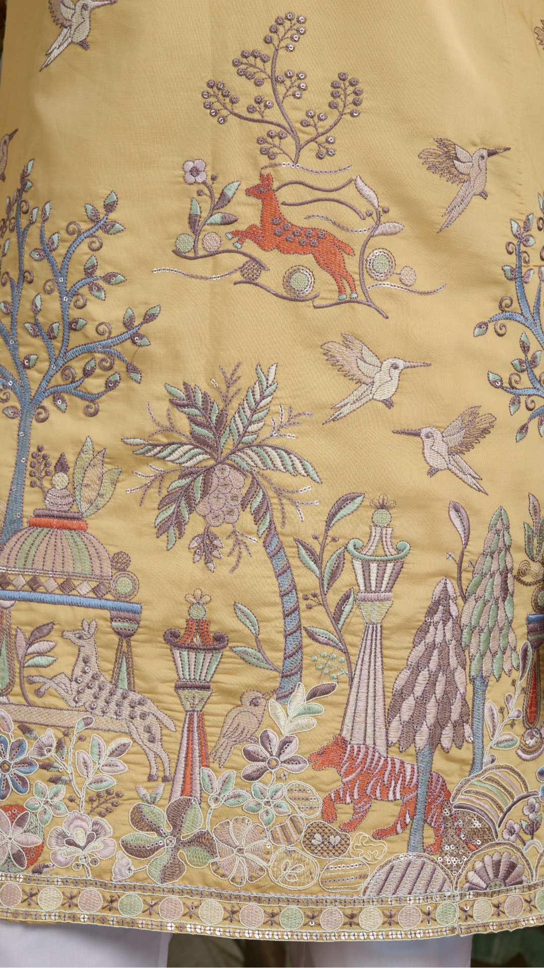 Yellow Viscose Silk Mens kurta for haldi ceremony