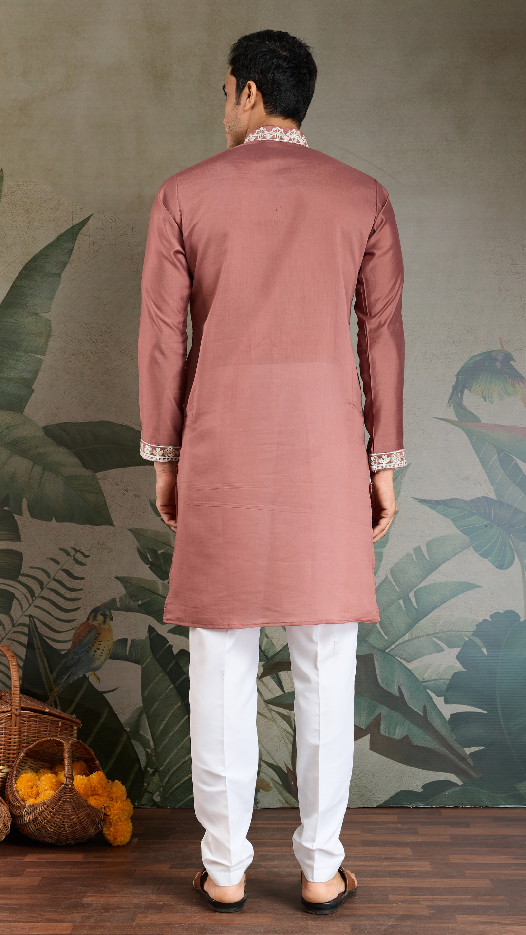 Cultural Wear Pastel Chocolate Kurta for Men