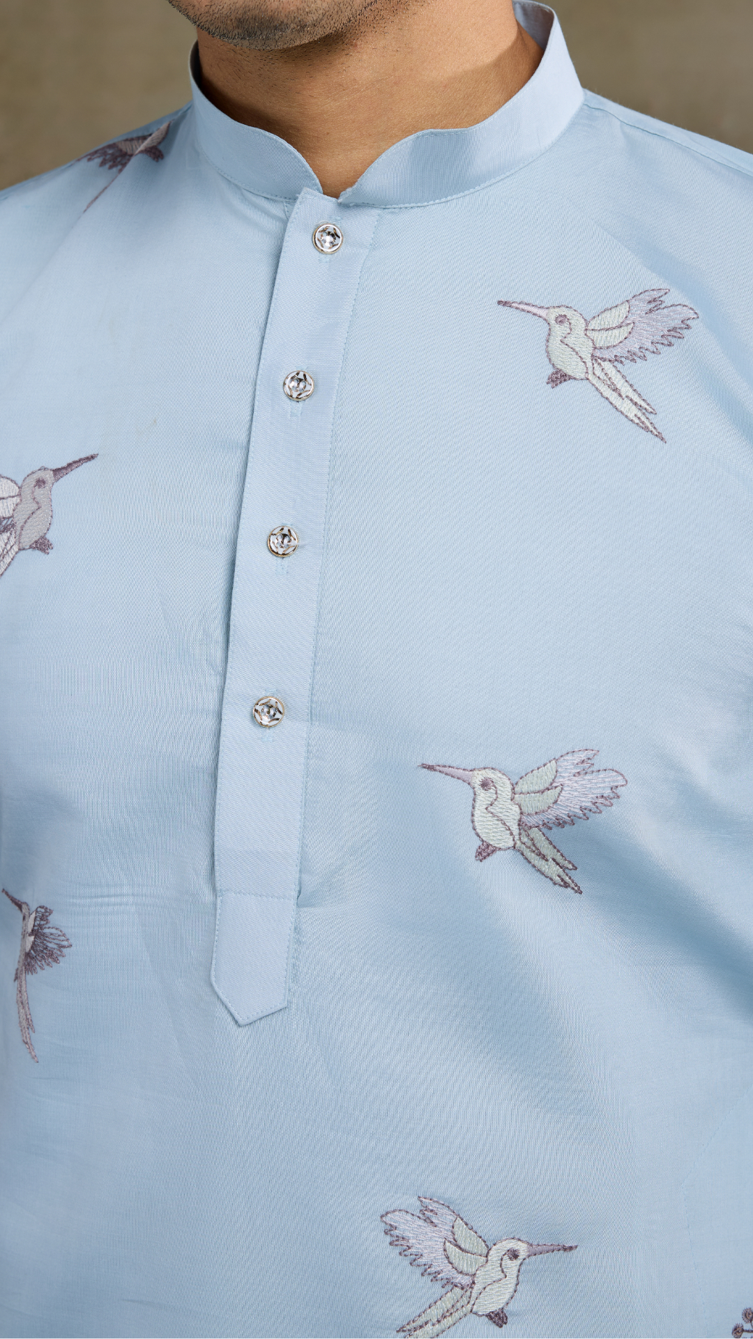 Traditional Sky Blue Wedding designer kurta for men usa