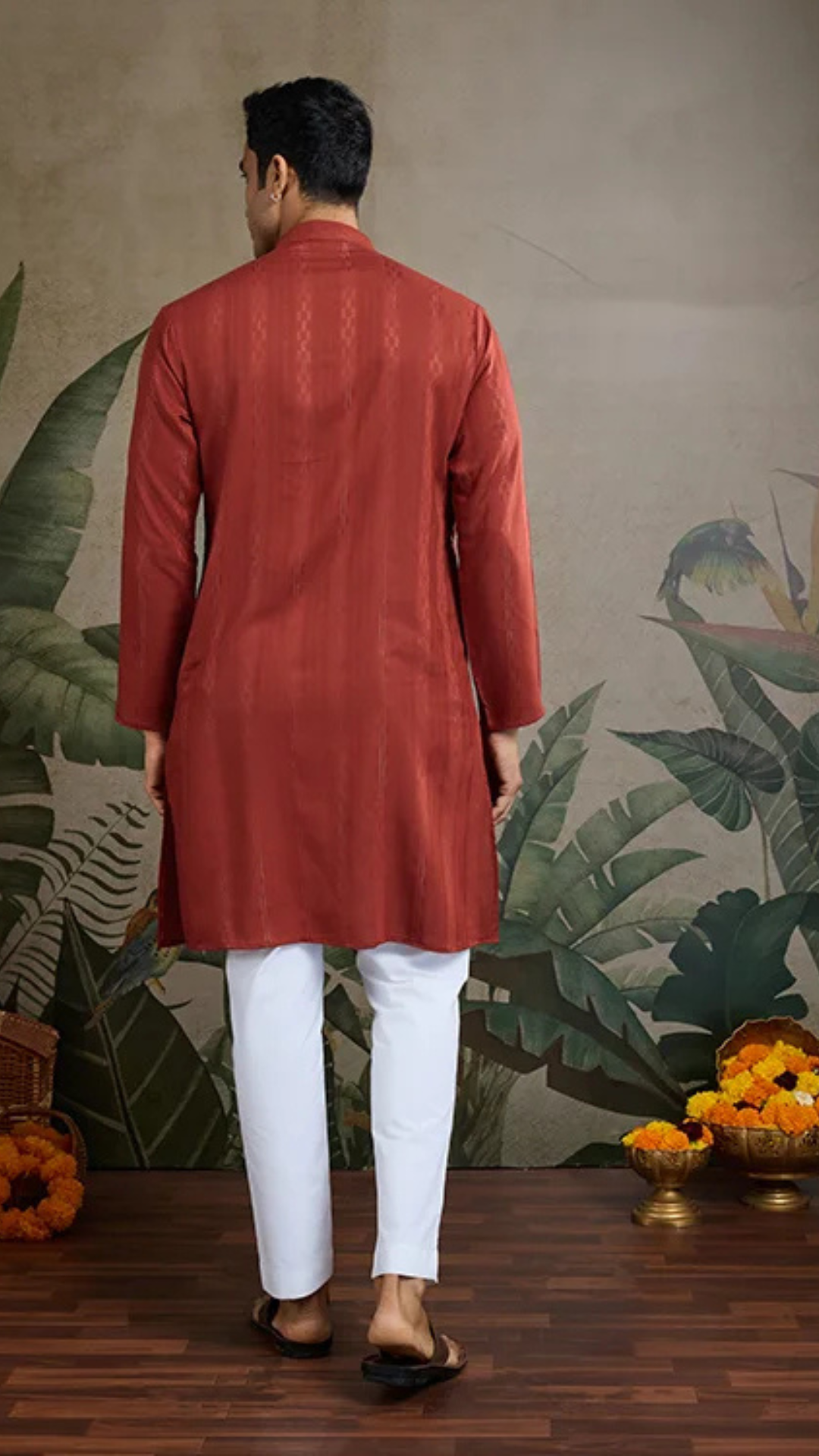 Festive Rust Orange Ultimate Guide to Menswear Kurta & Dupatta