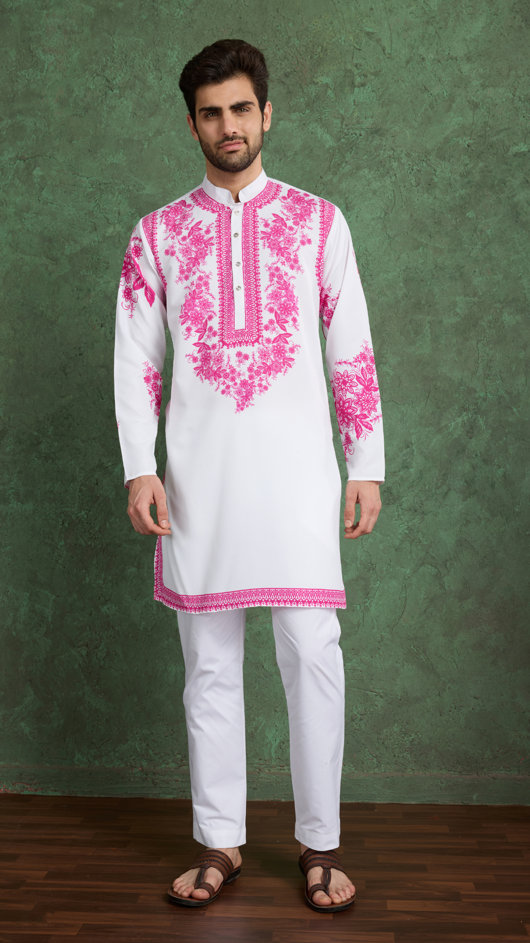 Digital Printed Ready to Wear Kurta and Pajama for Men