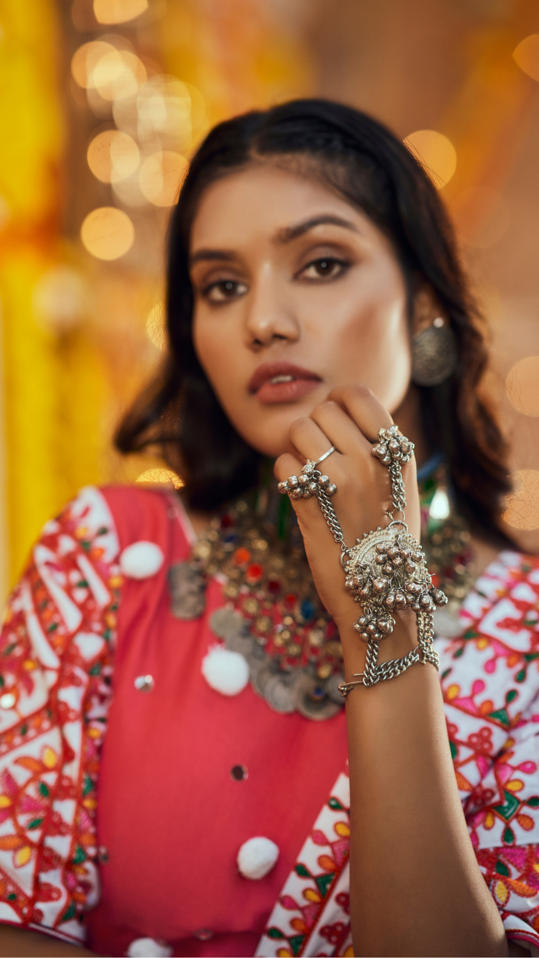 Black Maslin Cotton Digital Printed Work Navratri Lehenga