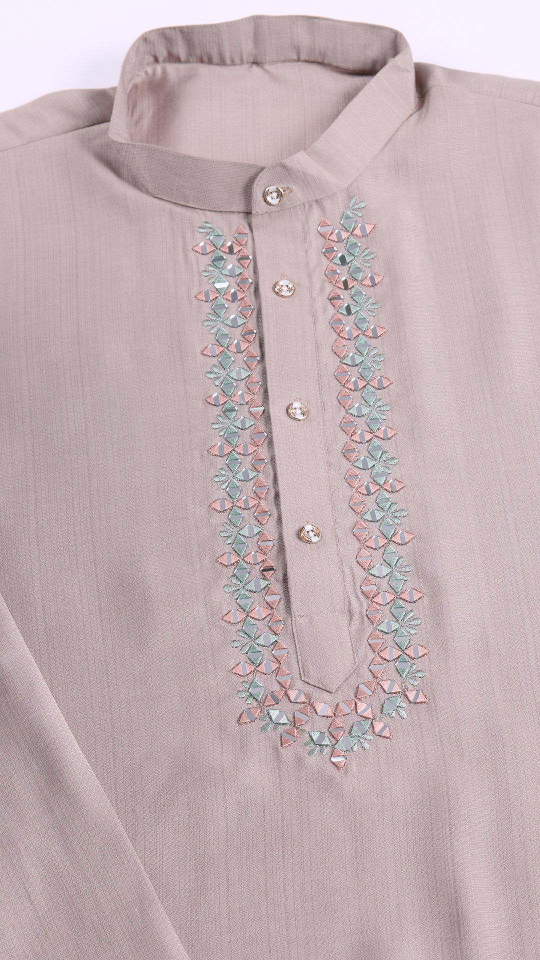 Designer Lavender Kurta & Open Koti for Men