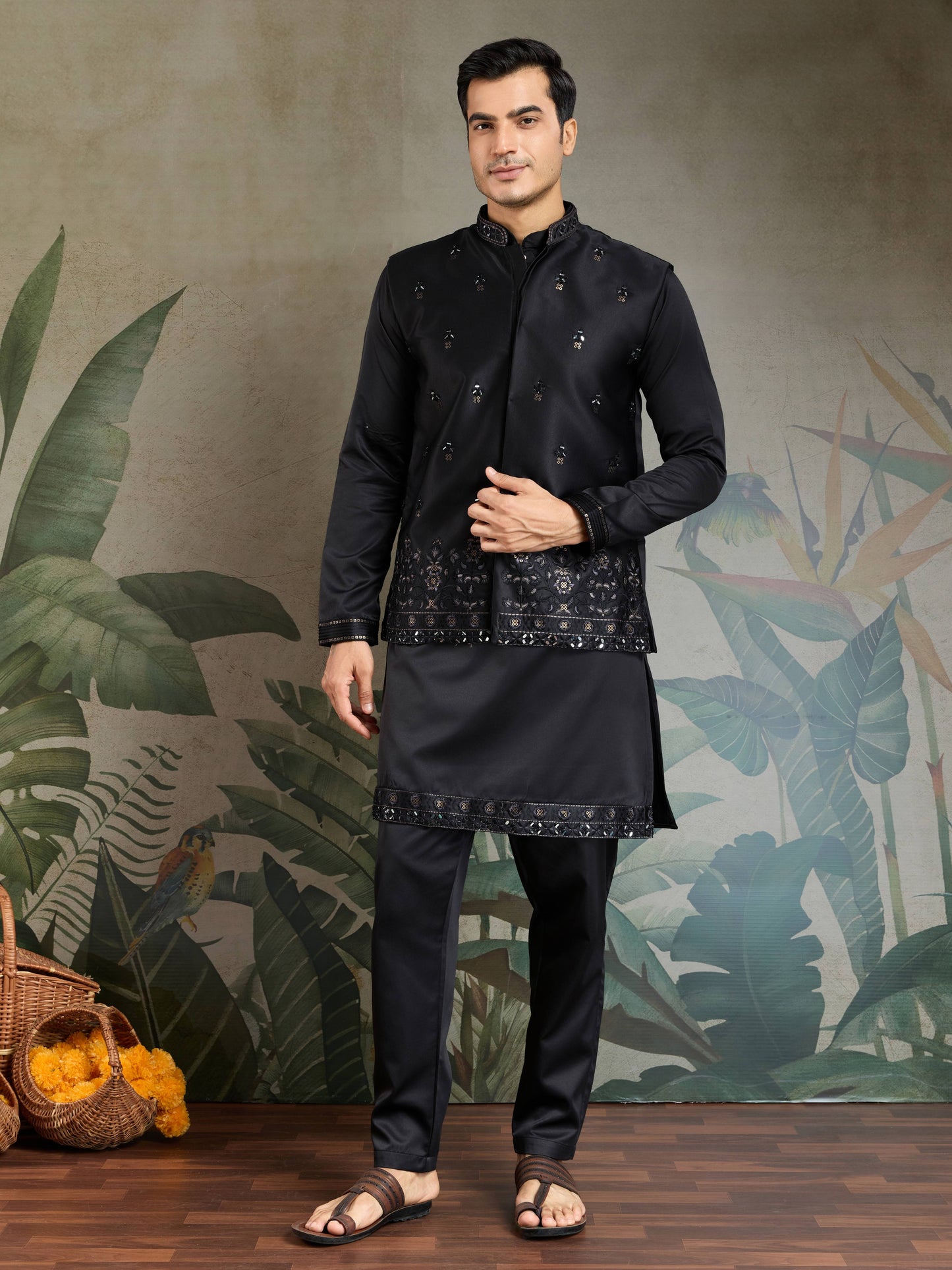 Ethnic Wear Trending Kurta Koti with Pajama for Men