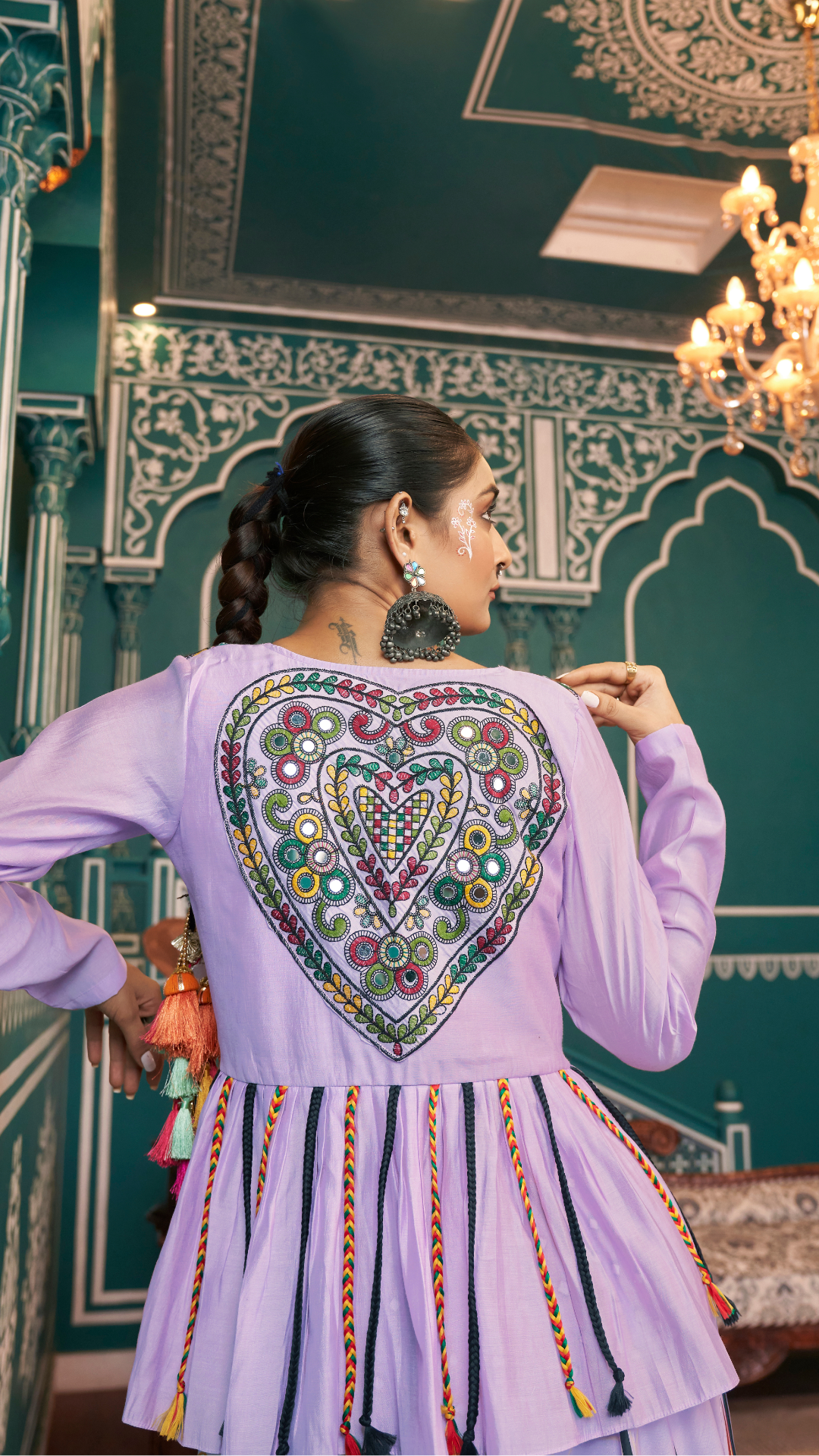Jacket Style Stylish Look Chaniya Choli of Navratri