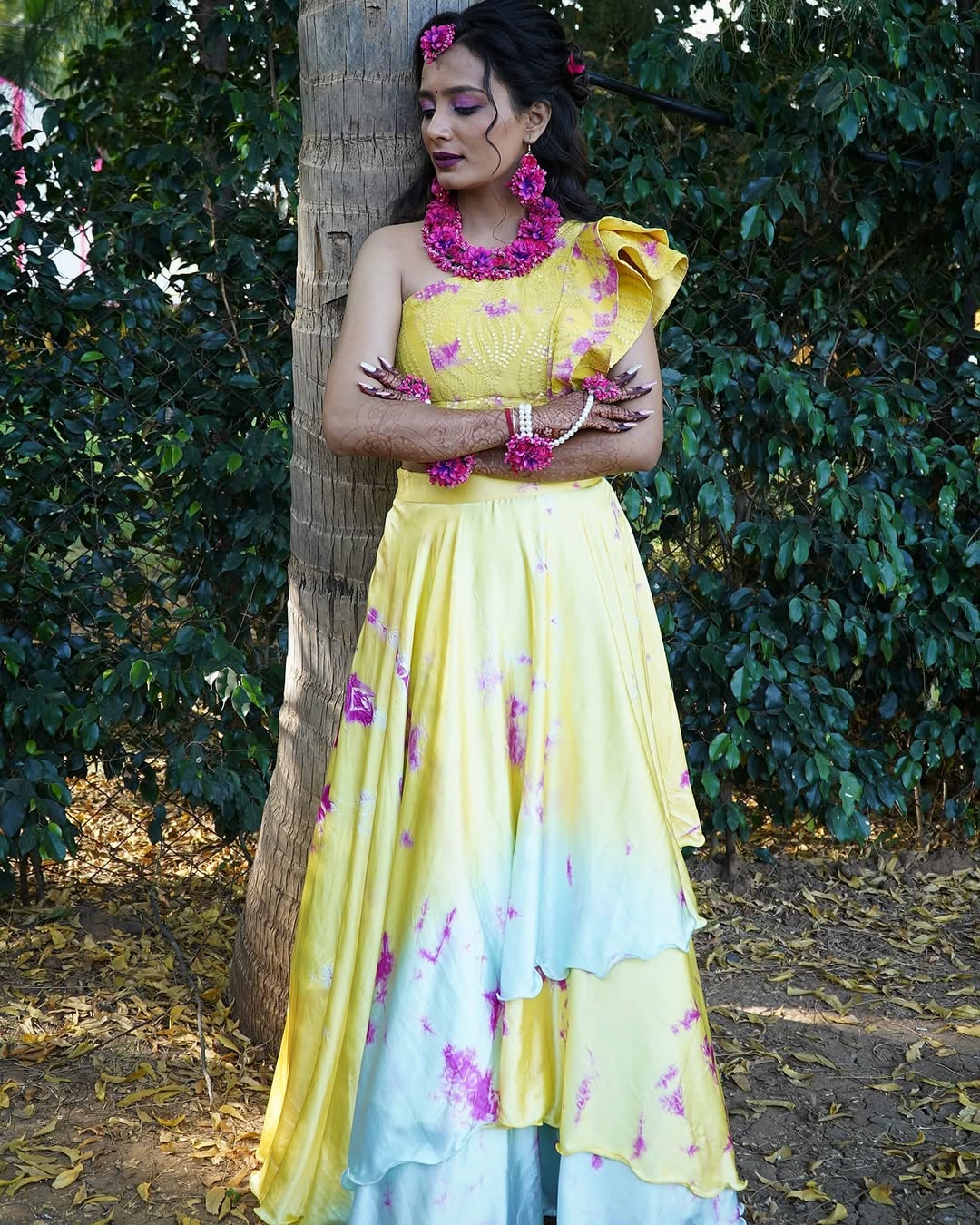 Ombre haldi outfit