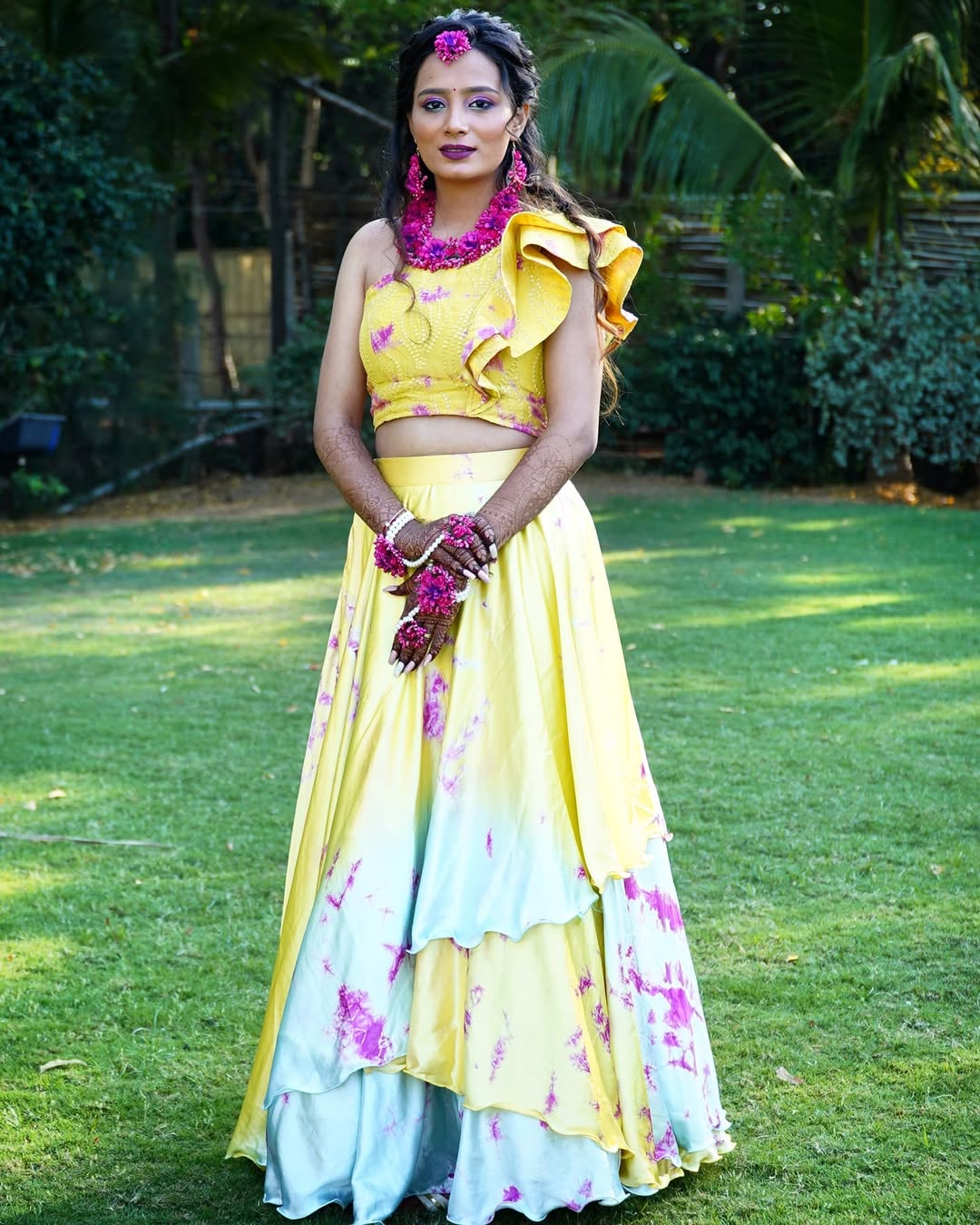 Ombre haldi outfit
