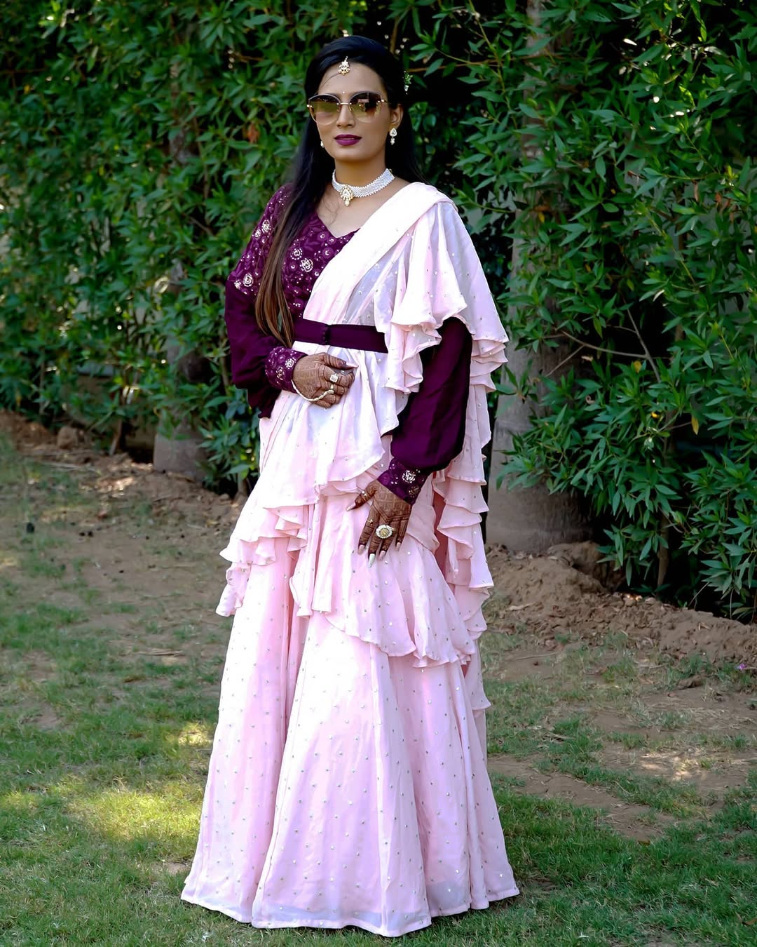 RUFFLE READY TO WEAR SAREE