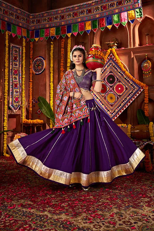 Classic Purple Latest Chaniya Choli for Navratri