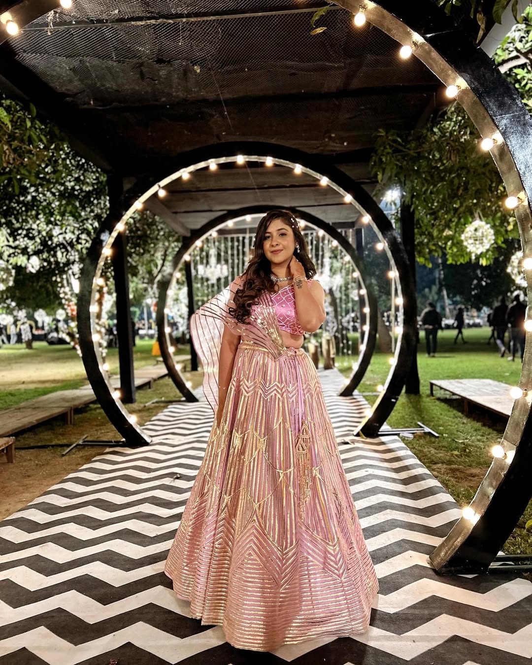 Lilac lehnga set