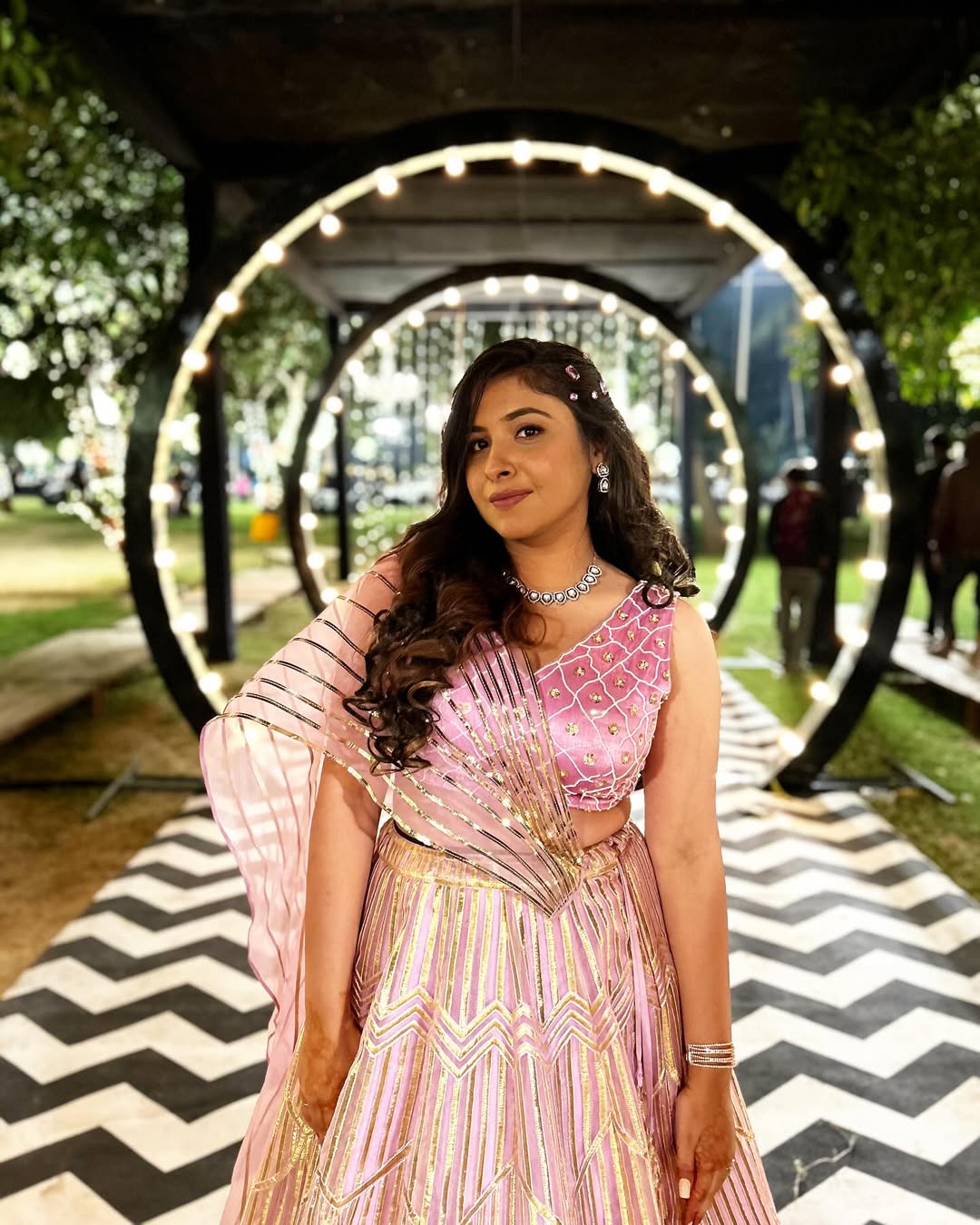 Lilac lehnga set