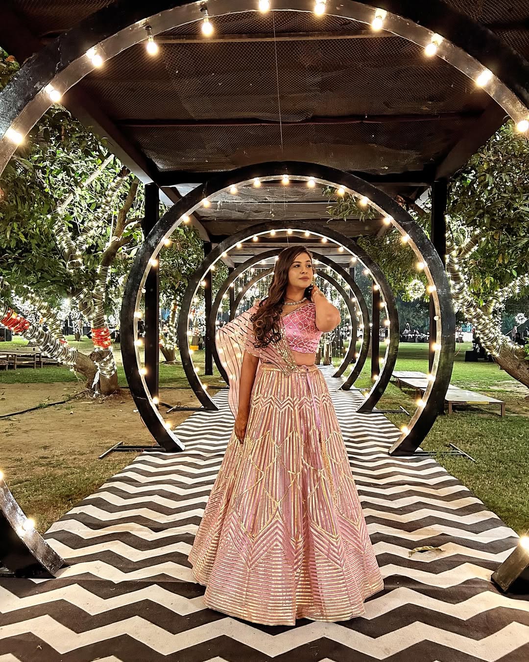 Lilac lehnga set