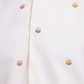 Designer White Cotton Kurta with Embroidered Koti