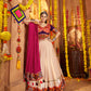 Designer Beige Ready to Wear Chaniya Choli for Navratri