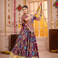 Purple Printed Navratri Chaniya Choli for Women