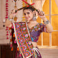 Purple Printed Navratri Chaniya Choli for Women