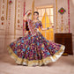 Purple Printed Navratri Chaniya Choli for Women