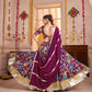 Purple Printed Navratri Chaniya Choli for Women
