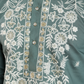 Pastel Pista Viscose Silk Embroidered Kurta for Men