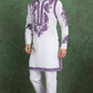 Purple Color Digital Printed Gents Kurta Pyjama