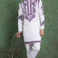 Purple Color Digital Printed Gents Kurta Pyjama