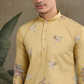 Yellow Viscose Silk Mens kurta for haldi ceremony