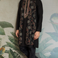Royal Black Mirror Kurta with Dupatta Set for Wedding Functions