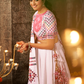 White Jacquard Cotton Traditional Chaniya Choli for Navratri