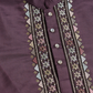 Rust Purple Open Koti Style Kurta Pajama Set for Men