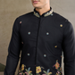 Designer Black Kurta with Embroidered Koti – Elegant Style