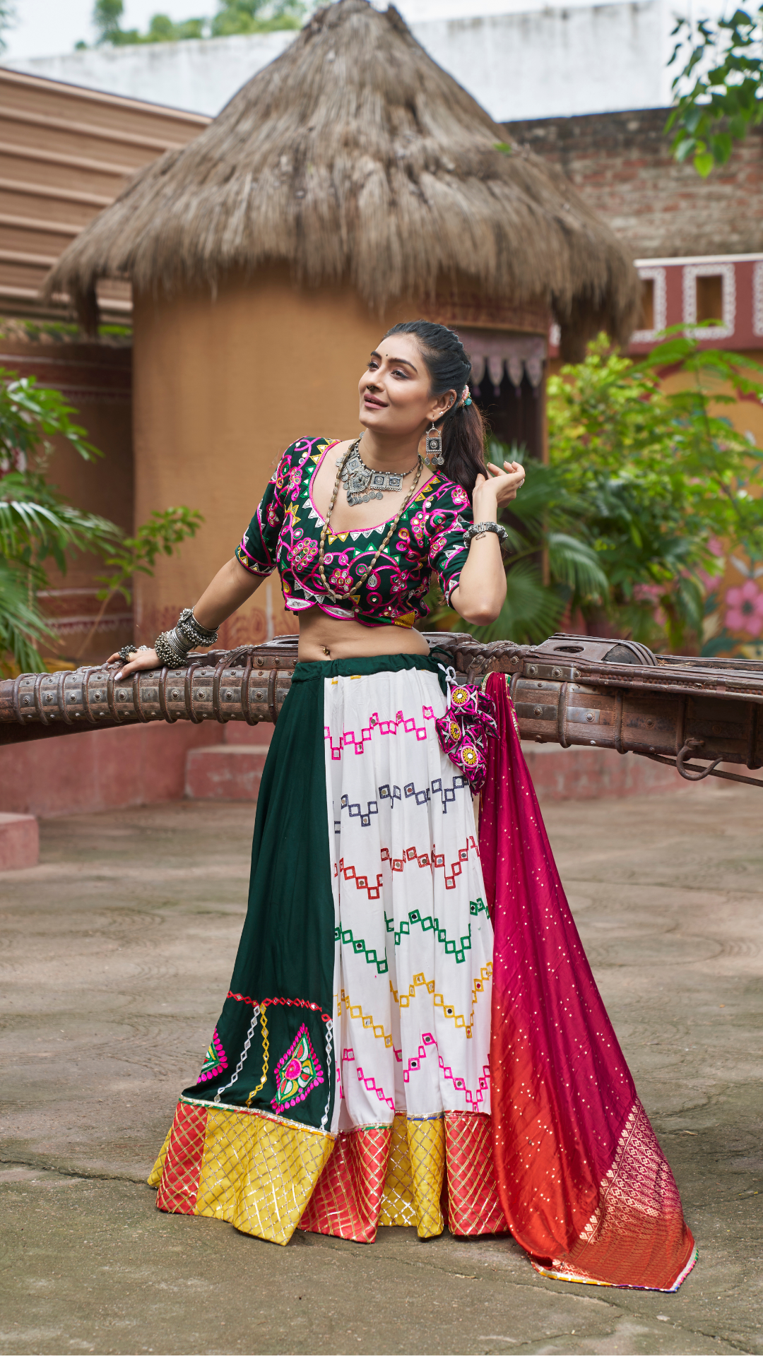 Multi Color Designer Navratri Garba Chaniya Choli