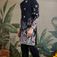 Beautiful Black Viscose Silk Kurta Mens wear Collection
