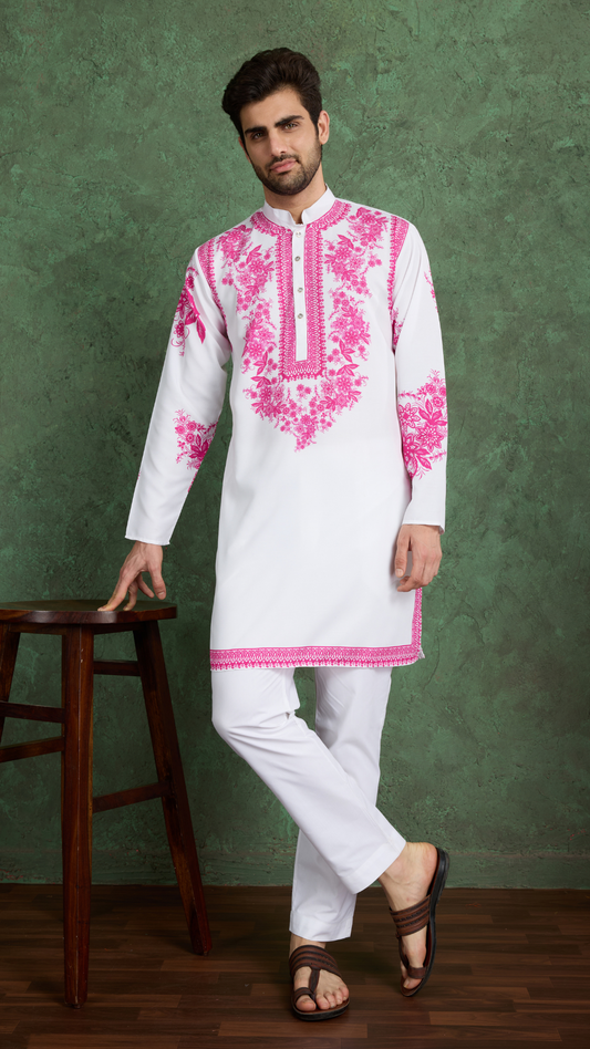 Digital Printed Ready to Wear Kurta and Pajama for Men