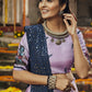 Dusty Pink Silk Digital Printed Work Navratri Lehenga