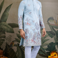 Traditional Sky Blue Wedding designer kurta for men usa