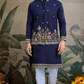 Stylish Navy Men's Kurta Koti Set – Elegant & Trendy