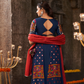 Blue Thread Embroidered Chaniya Choli of Navratri