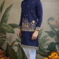Stylish Navy Men's Kurta Koti Set – Elegant & Trendy