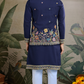 Stylish Navy Men's Kurta Koti Set – Elegant & Trendy