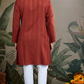 Festive Rust Orange Ultimate Guide to Menswear Kurta & Dupatta