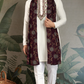 Wedding Special White Mirror Work Kurta with Dupatta for Men