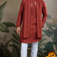 Festive Rust Orange Ultimate Guide to Menswear Kurta & Dupatta