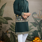 Stylish Green Men's Kurta Koti Set – Trendy & Elegant
