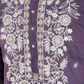 Pastel Purple Embroidered Viscose Silk Kurta Set