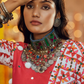 Black Maslin Cotton Digital Printed Work Navratri Lehenga